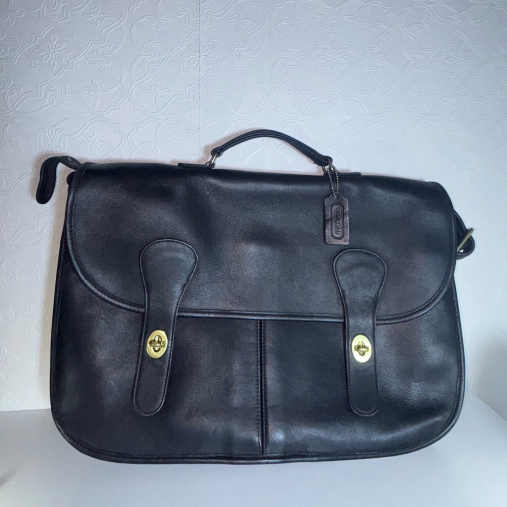 Vintage Coach Black Musette Carrier